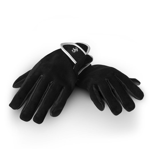 Black Faux Suede Race Glove - Image 5
